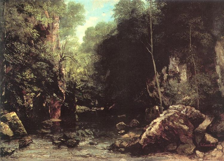 Valley řeky řeky - 1865