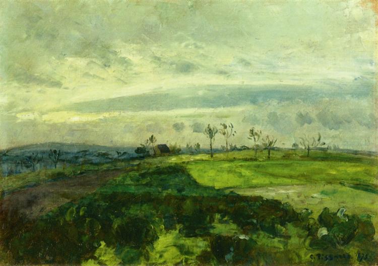 Paesaggio ondulato in inverno - 1875