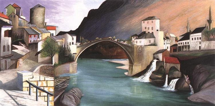 Römische Brücke in Mostar - 1903