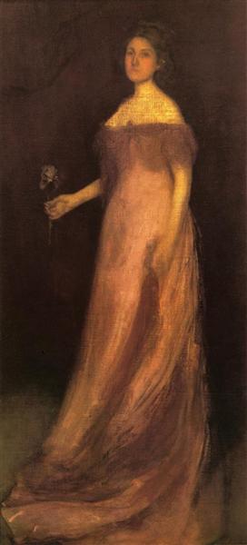 Rosa Y Verde: El Iris - Retrato De Miss Kinsella - 1902