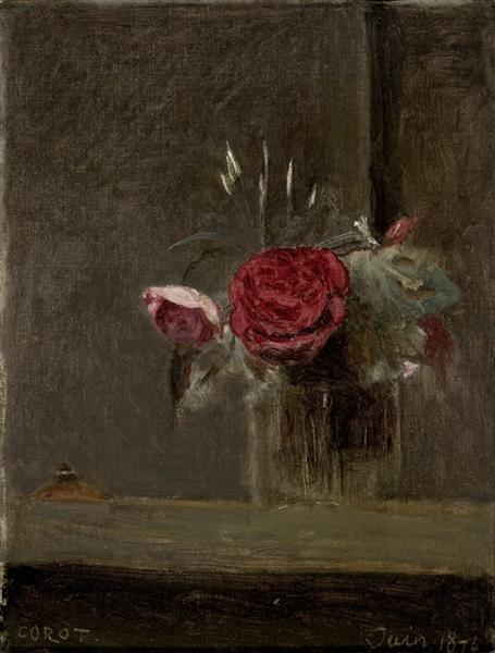 Roses in a glass - 1874