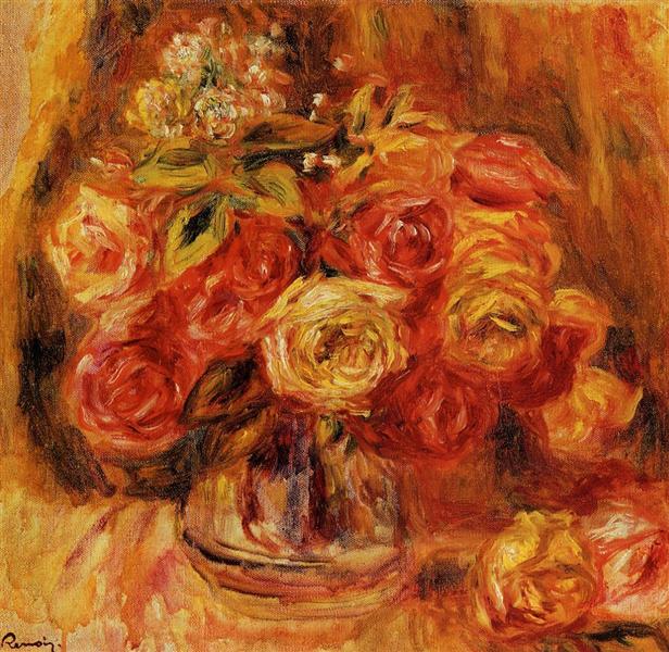 Rosas En Un Jarrón - 1912