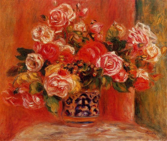 Rosas En Un Jarrón - 1914