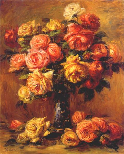 Rosas dans un vase - 1917