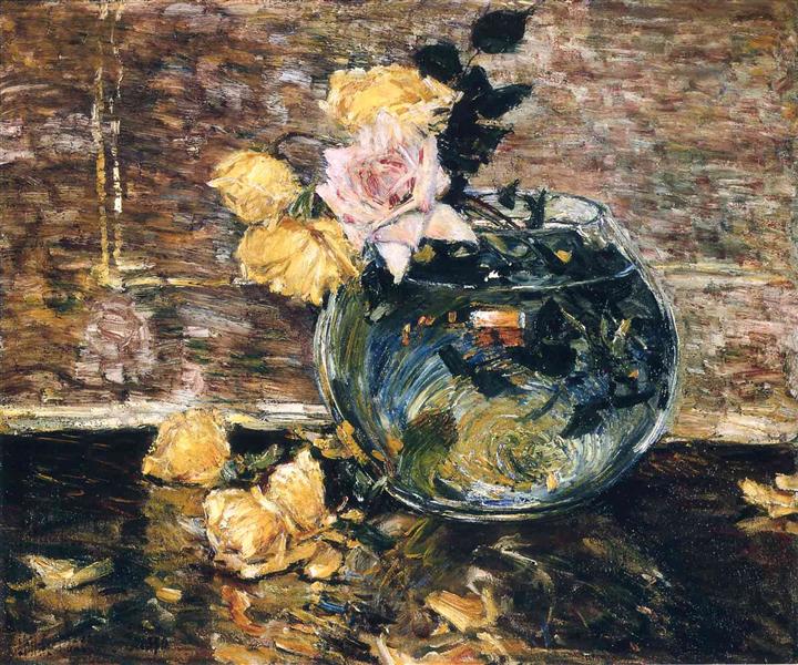 Rosas em um vaso - 1890