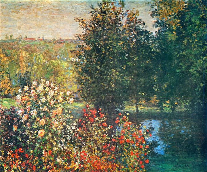 Rosas dans le jardin de Hosede à Montrone - 1876