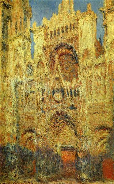 Cattedrale di Rouen al tramonto - 1894