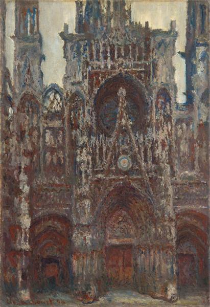 Rouen Cathedral - afternoon - Harmony in Brown - 1894