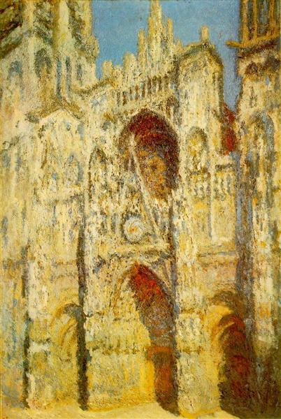 Catedral De Rouen - La Puerta Y La Torre - 1894