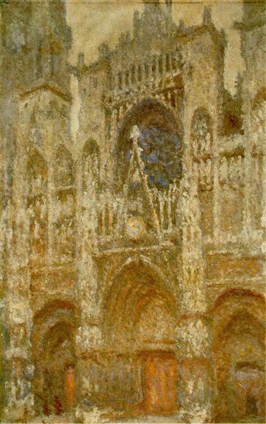 Rouen Cathedral, The Gate - Gray Time - 1894