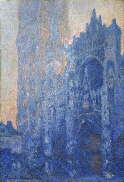 Fassade der Kathedrale von Rouen und Tour D'Albane (Morgeneffekt) – 1894