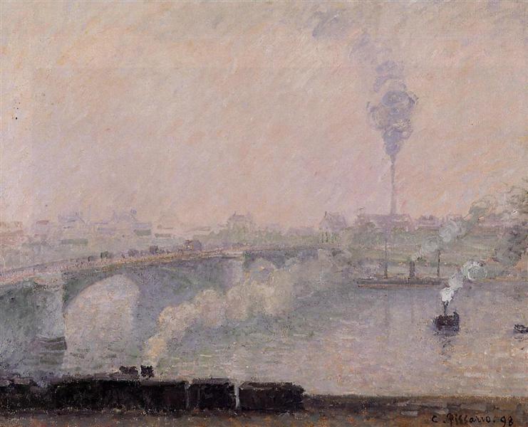 Rouen - Effet de brouillard - 1898