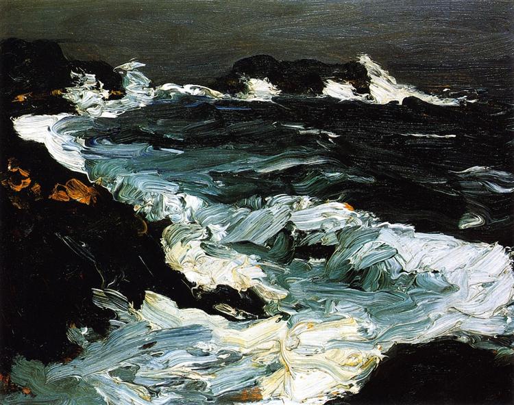 Agitated Seas Near Lobster Point - 1903