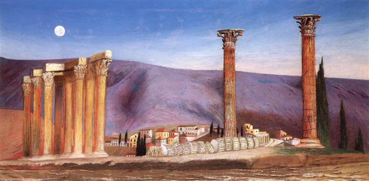 Jupiter Temple Ruins i Aten - 1904