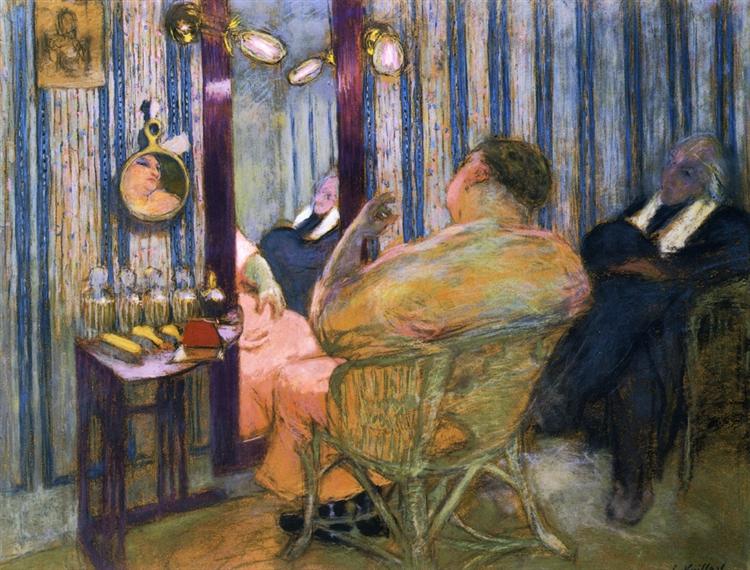 Sacha guitry i sit omklædningsrum - 1912