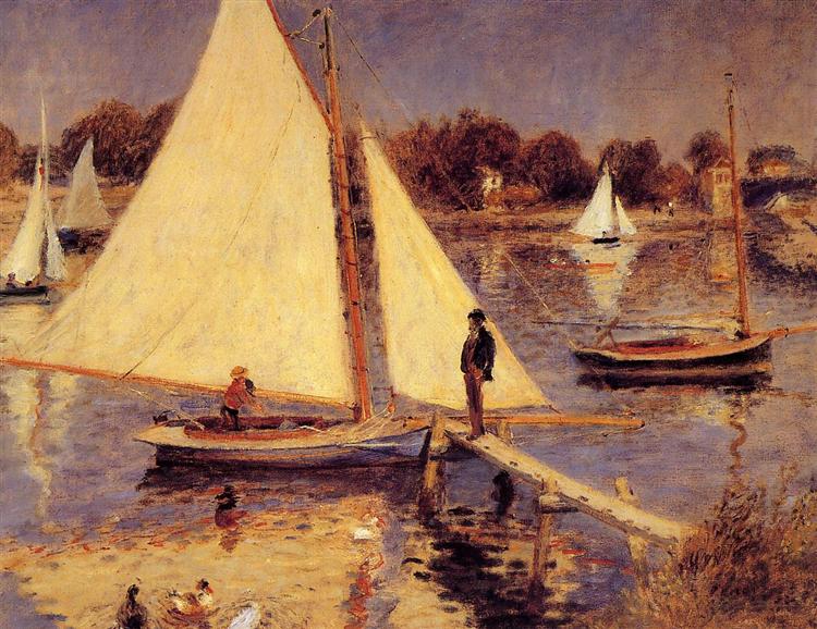 Sails de voiliers à Argentteuil - 1874