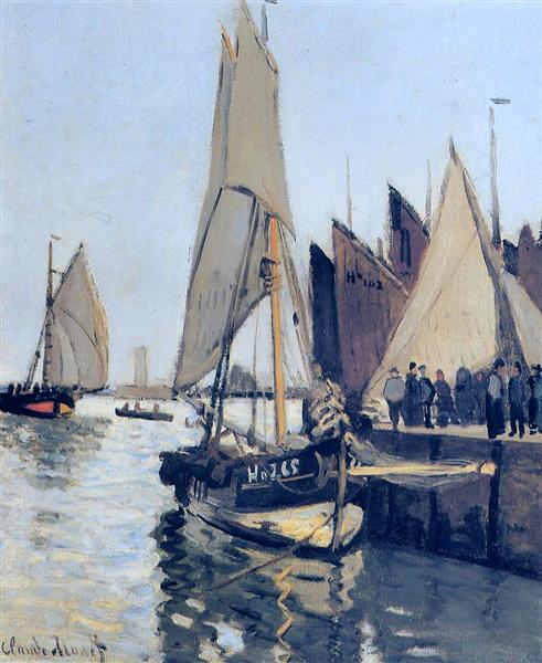 Żaglówki w Honfleur - 1866