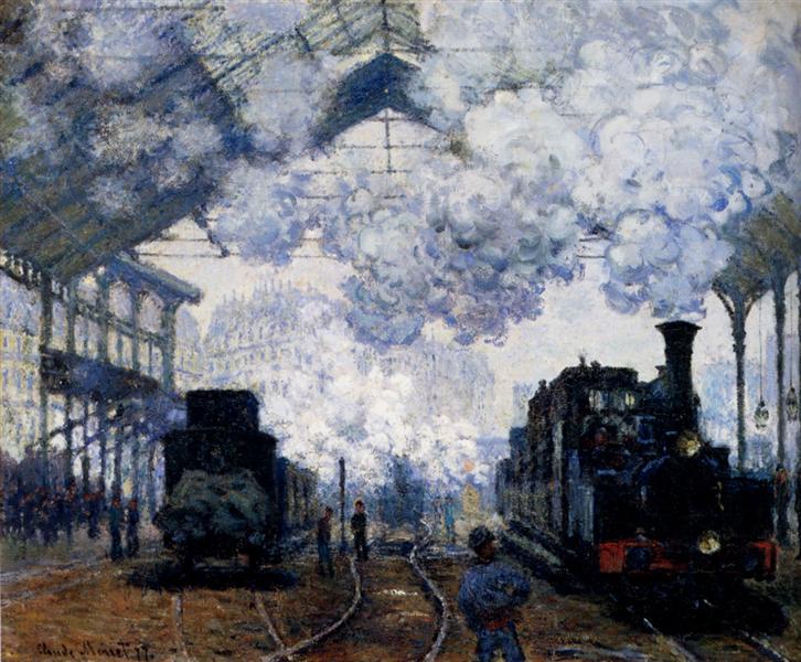 Saint -Lazare Station - Äußere - 1876