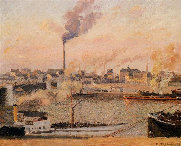 Saint Sever - Rouen Morning - Five O'Clock - 1898