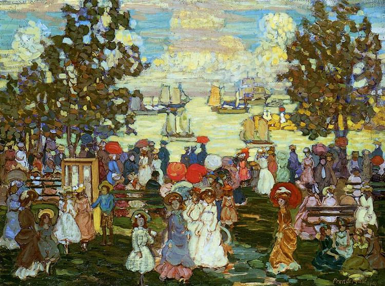 Salem Willows (også kendt som Promenade - Salem Harbor) - 1904