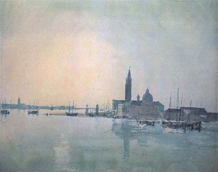 San Giorgio Maggiore om morgenen - 1819