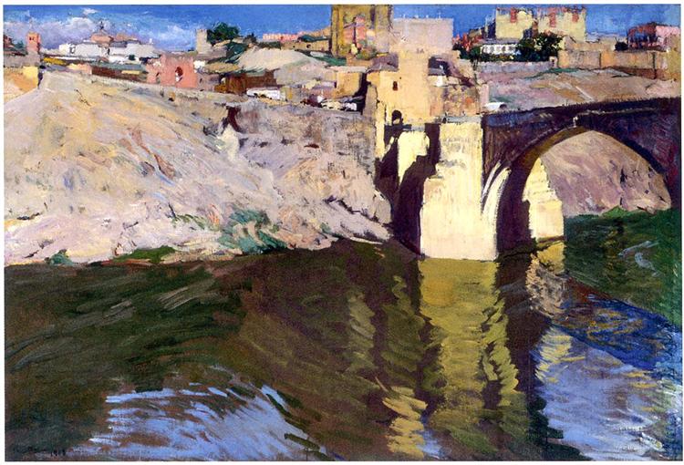 Bridge de San Martín à Toledo - 1906