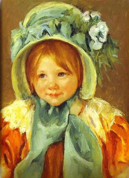 Sarah Con Un Gorro Verde - 1901