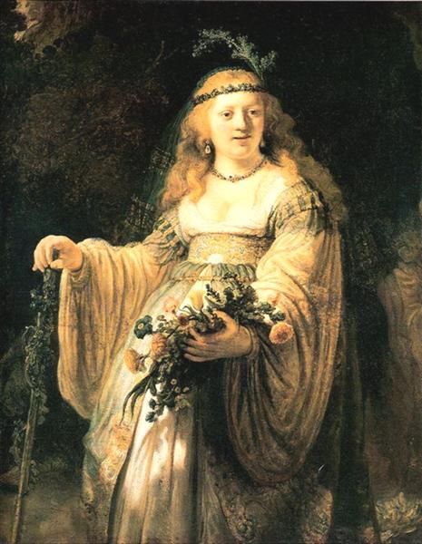 Saskia van Uylenburgh en costume arcadien - 1635