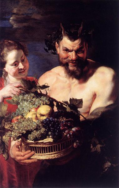 Satyr und Mädchen - 1615