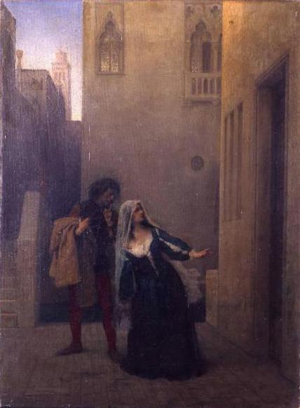 Bianca Capello leaves his father's house - 1870