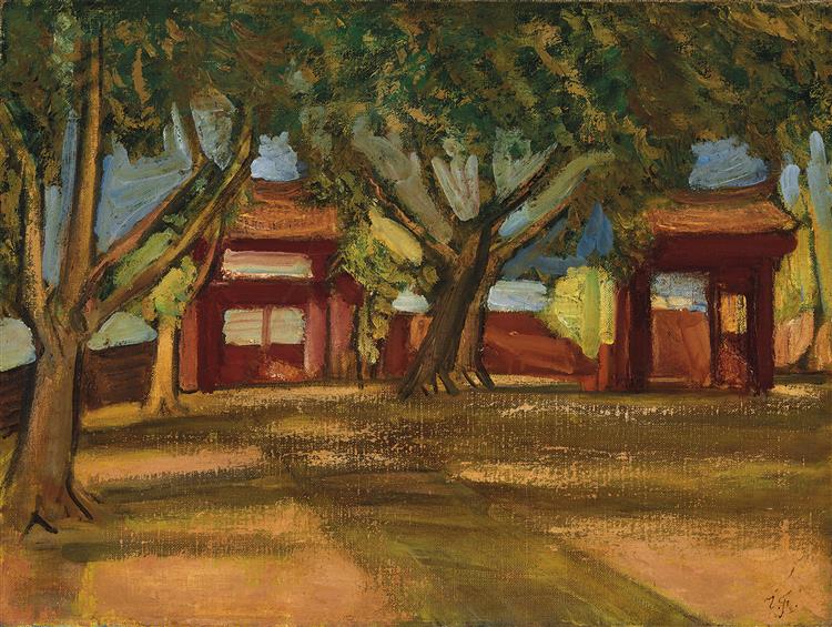 Landscape with Tainan Seibyo - 1933