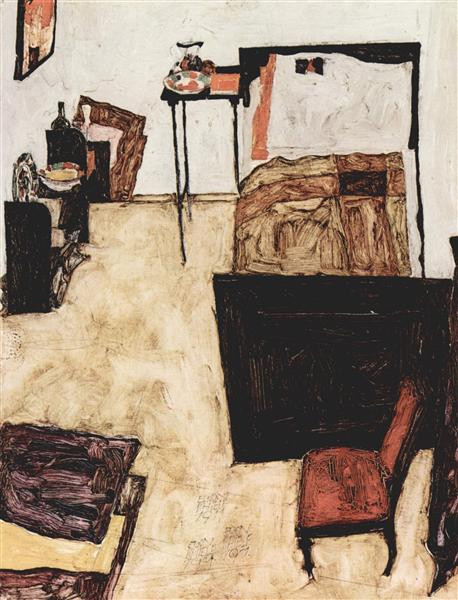 La chambre de Schiele sur Neulengbach - 1911