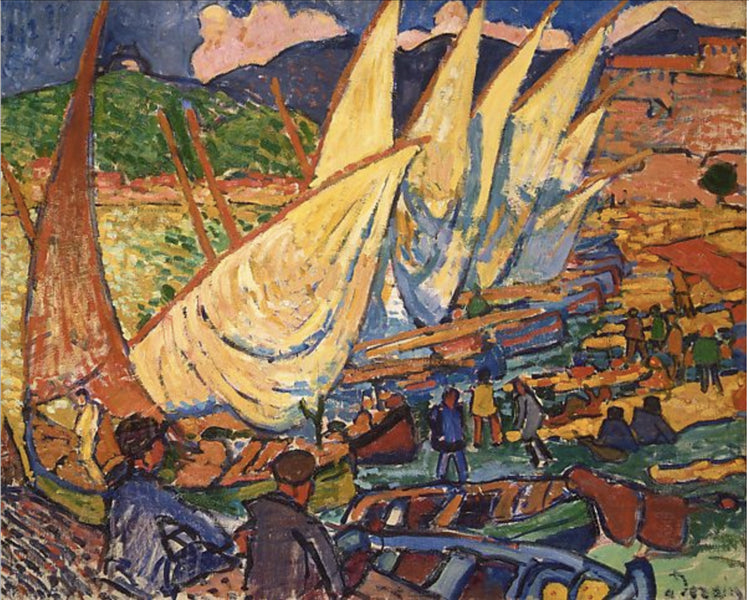 Fiskebåtar - Collioure - 1905