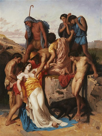 Zenobia fundet af hyrder på bredden af ​​Araxes - 1850