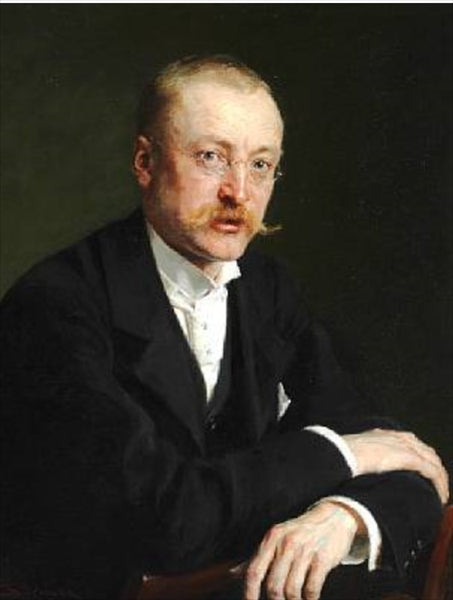 Portrait du pharmacien, politicien et propriétaire d'une usine danoise Alfred Benzon (1855-1932) - 1896