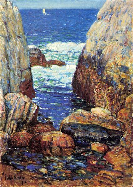 Sea and Rocks - Appleroe - Isles of Shoals - 1918