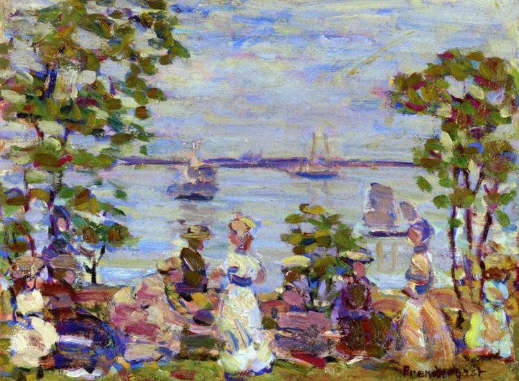 Pique-nique au bord de la mer - 1910