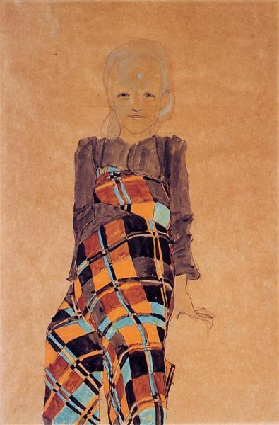 Sitting girl - 1910