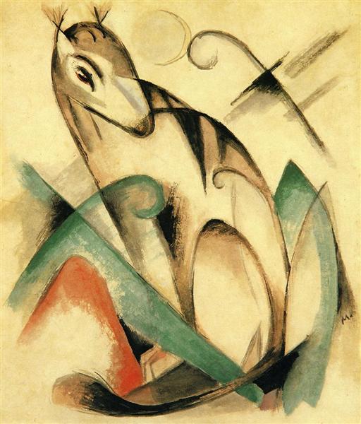 Animale mitico seduto - 1913