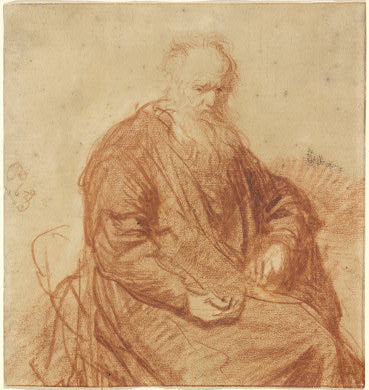 Elder sitting - 1630