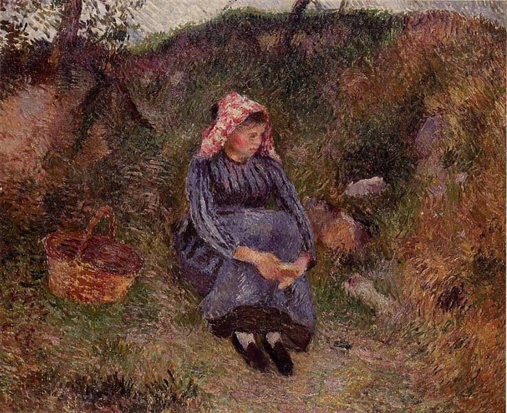 Seated Peasant Woman - 1883