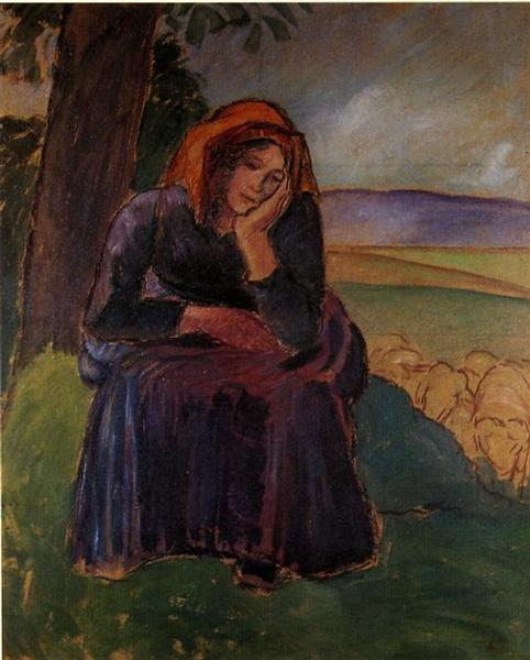 Seated Shepherdess - 1892