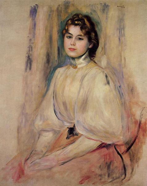 Giovane donna seduta - 1890