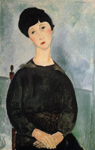 Sitting Young Woman - 1918