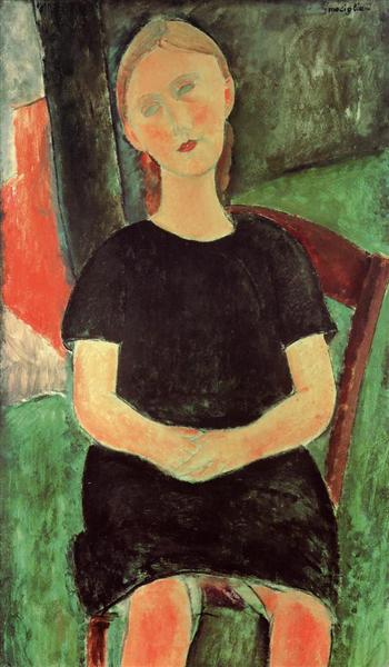 Sitting Young Woman - 1918