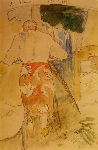 Self -Portrait - bei der Arbeit - 1893