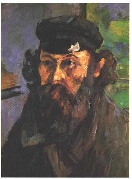 Self -portrait w Casqueta - 1872