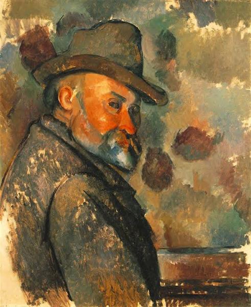 Self -portrait with felt hat - 1894