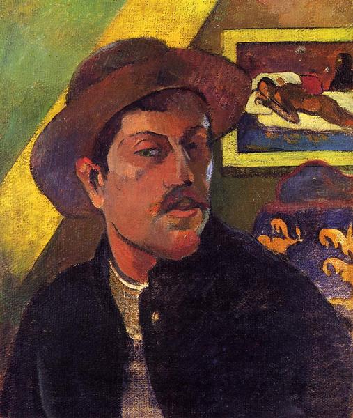 Auto -portrait con cappello - 1893