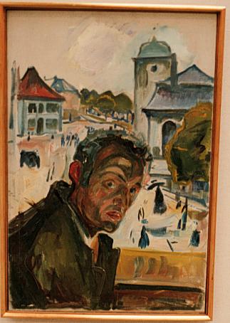 Self -portrait in Bergen - 1916